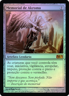 Akroma's Memorial
Magic 2013 Core Set (Foil) - Portuguese
Single
Magic The Gathering