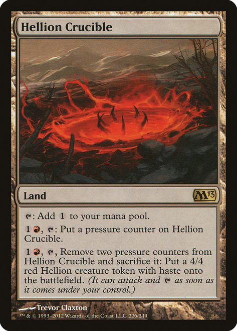 Hellion Crucible\nMagic 2013 Core Set\nSingle\nMagic The Gathering