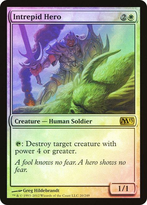 Intrepid Hero\nMagic 2013 Core Set\nSingle\nMagic The Gathering