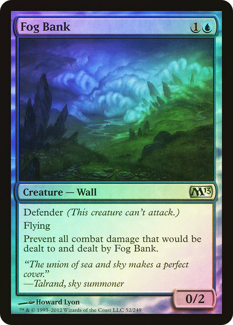 Fog Bank\nMagic 2013 Core Set\nSingle\nMagic The Gathering