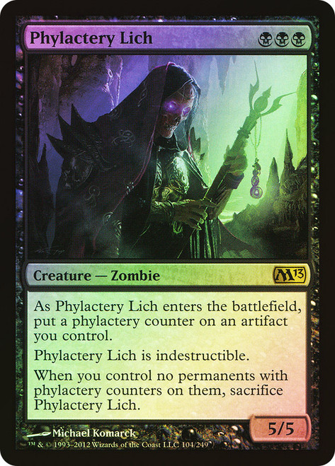 Phylactery Lich\nMagic 2013 Core Set\nSingle\nMagic The Gathering