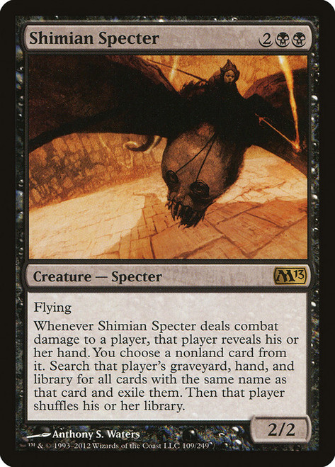 Shimian Specter\nMagic 2013 Core Set\nSingle\nMagic The Gathering