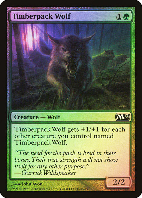 Timberpack Wolf\nMagic 2013 Core Set\nSingle\nMagic The Gathering