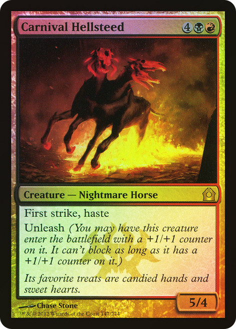 Carnival Hellsteed\nReturn to Ravnica\nSingle\nMagic The Gathering