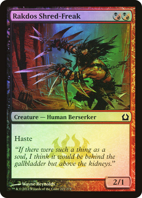 Rakdos Shred-Freak\nReturn to Ravnica\nSingle\nMagic The Gathering