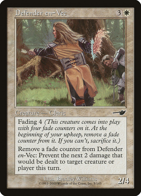 Defender en-Vec\nNemesis\nSingle\nMagic The Gathering