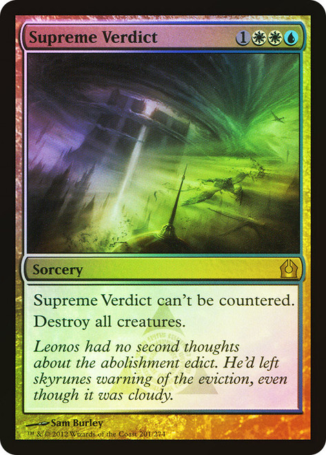 Supreme Verdict\nReturn to Ravnica\nSingle\nMagic The Gathering