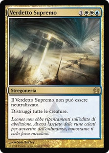 Supreme Verdict
Return to Ravnica - Italian
Single
Magic The Gathering