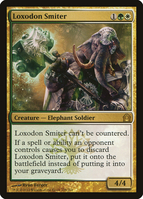 Loxodon Smiter\nReturn to Ravnica\nSingle\nMagic The Gathering