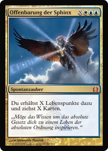 Sphinx's Revelation
Return to Ravnica - German
Single
Magic The Gathering