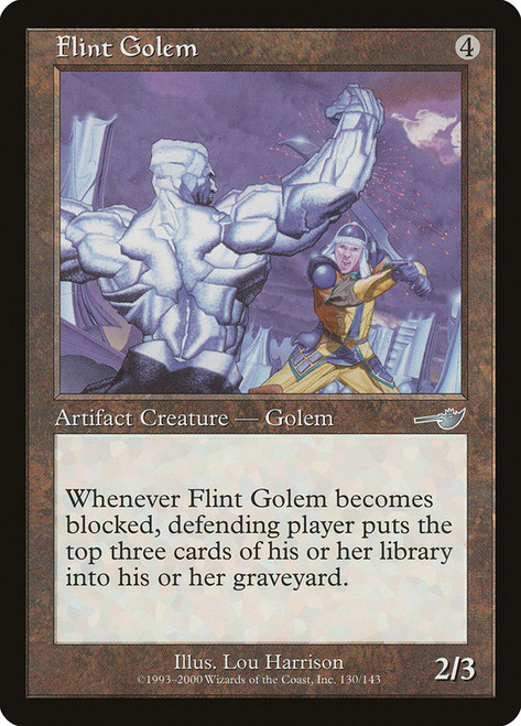 Flint Golem\nNemesis\nSingle\nMagic The Gathering
