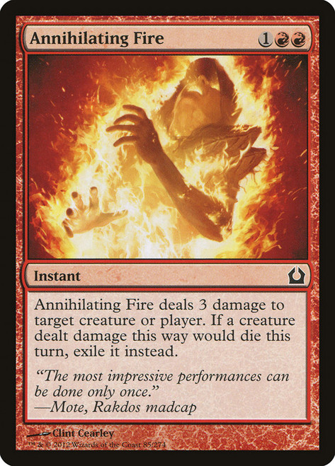 Annihilating Fire\nReturn to Ravnica\nSingle\nMagic The Gathering