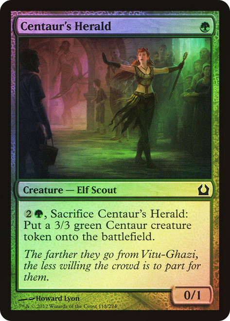 Centaur's Herald\nReturn to Ravnica\nSingle\nMagic The Gathering