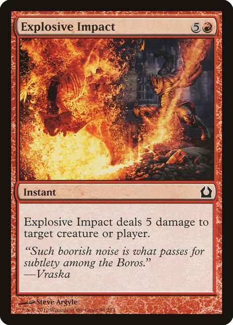 Explosive Impact\nReturn to Ravnica\nSingle\nMagic The Gathering