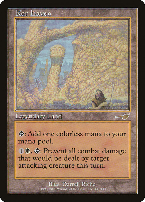 【Foil】Kor Haven日英1枚ずつセット　マジックザギャザリング Kor Haven | Nemesis - Japanese | Star City Games