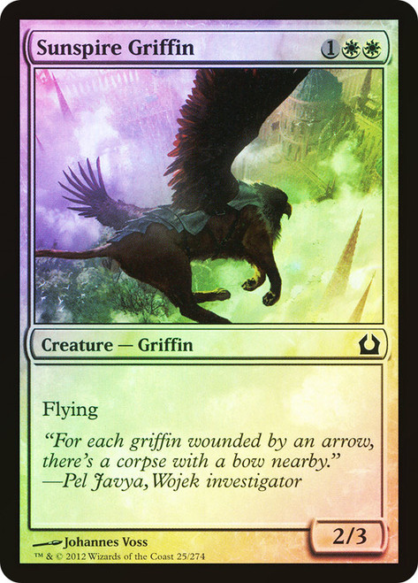 Sunspire Griffin\nReturn to Ravnica\nSingle\nMagic The Gathering