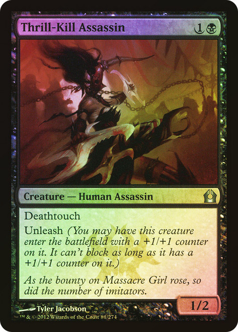 Thrill-Kill Assassin\nReturn to Ravnica\nSingle\nMagic The Gathering