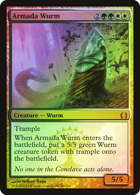 Armada Wurm\nReturn to Ravnica\nSingle\nMagic The Gathering