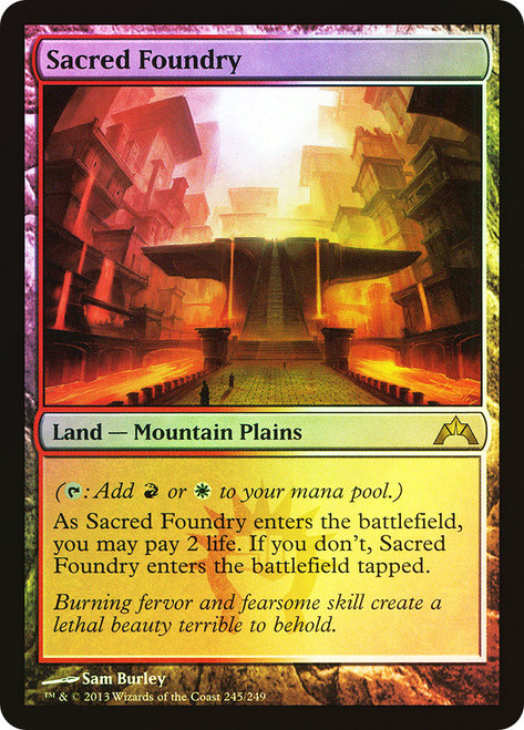 Sacred Foundry (Full Art) | Masterpiece Series: Zendikar 