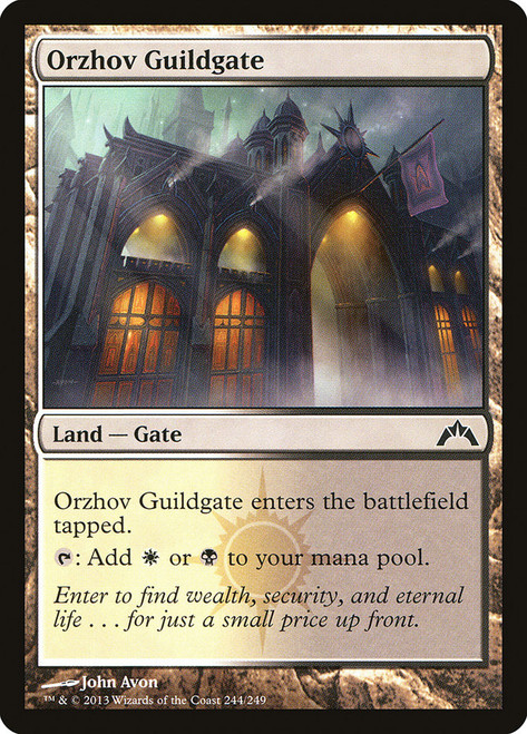 Orzhov Guildgate\nGatecrash\nSingle\nMagic The Gathering