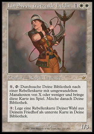 Lin Sivvi, Defiant Hero
Nemesis (Foil) - German
Single
Magic The Gathering