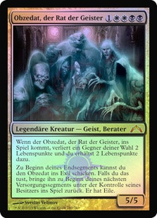 Obzedat, Ghost Council
Gatecrash (Foil) - German
Single
Magic The Gathering