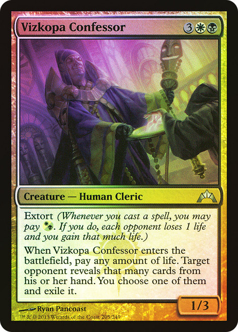 Vizkopa Confessor\nGatecrash\nSingle\nMagic The Gathering