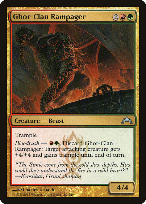 Ghor-Clan Rampager\nGatecrash\nSingle\nMagic The Gathering