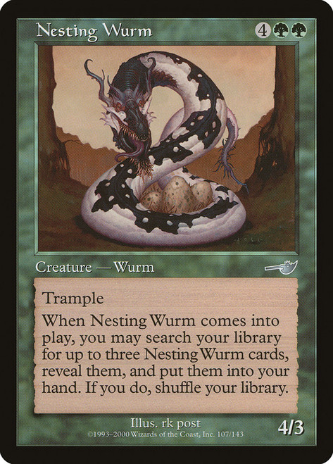 Nesting Wurm\nNemesis\nSingle\nMagic The Gathering