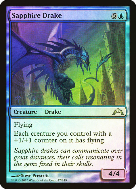 Sapphire Drake\nGatecrash\nSingle\nMagic The Gathering