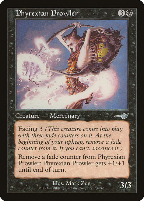 Phyrexian Prowler\nNemesis\nSingle\nMagic The Gathering