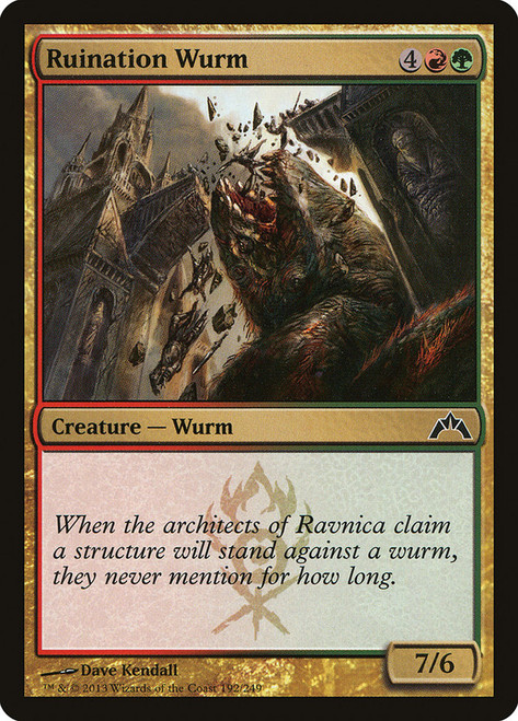 Ruination Wurm\nGatecrash\nSingle\nMagic The Gathering
