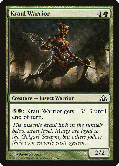 Kraul Warrior\nDragon's Maze\nSingle\nMagic The Gathering