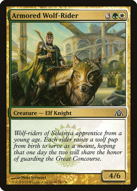 Armored Wolf-Rider\nDragon's Maze\nSingle\nMagic The Gathering