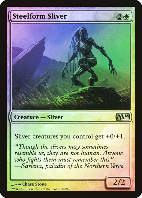 Steelform Sliver\nMagic 2014 Core Set\nSingle\nMagic The Gathering