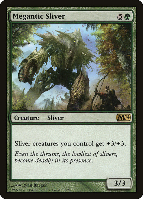 Megantic Sliver\nMagic 2014 Core Set\nSingle\nMagic The Gathering