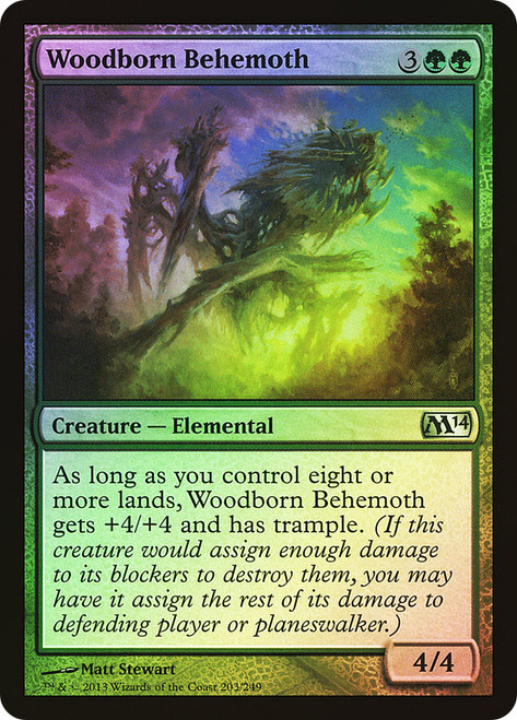 Woodborn Behemoth\nMagic 2014 Core Set\nSingle\nMagic The Gathering