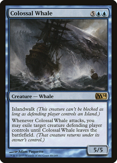 Colossal Whale\nMagic 2014 Core Set\nSingle\nMagic The Gathering