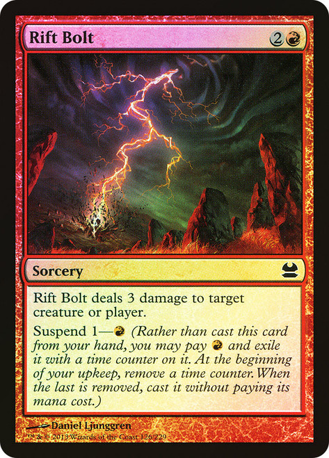 Rift Bolt\nModern Masters: 2013 Edition\nSingle\nMagic The Gathering