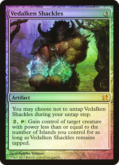 Vedalken Shackles\nModern Masters: 2013 Edition\nSingle\nMagic The Gathering