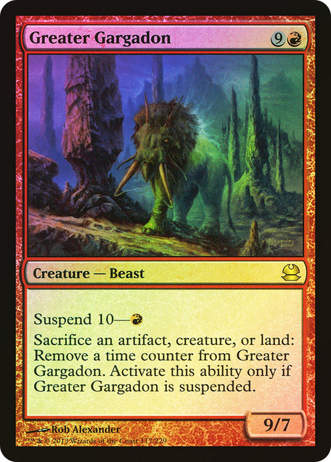 Greater Gargadon\nModern Masters: 2013 Edition\nSingle\nMagic The Gathering