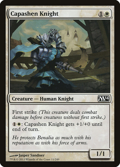Capashen Knight\nMagic 2014 Core Set\nSingle\nMagic The Gathering