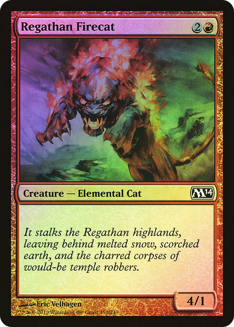 Regathan Firecat\nMagic 2014 Core Set\nSingle\nMagic The Gathering