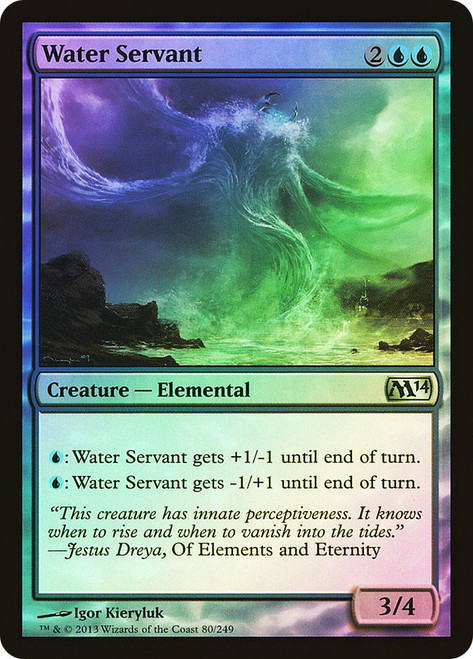 Water Servant\nMagic 2014 Core Set\nSingle\nMagic The Gathering