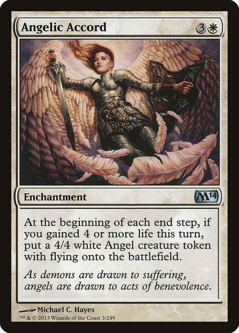 Angelic Accord\nMagic 2014 Core Set\nSingle\nMagic The Gathering