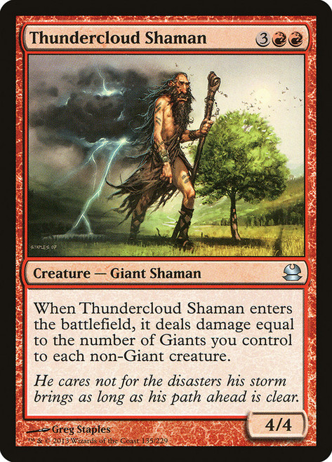 Thundercloud Shaman\nModern Masters: 2013 Edition\nSingle\nMagic The Gathering