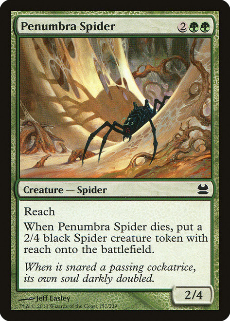 Penumbra Spider\nModern Masters: 2013 Edition\nSingle\nMagic The Gathering