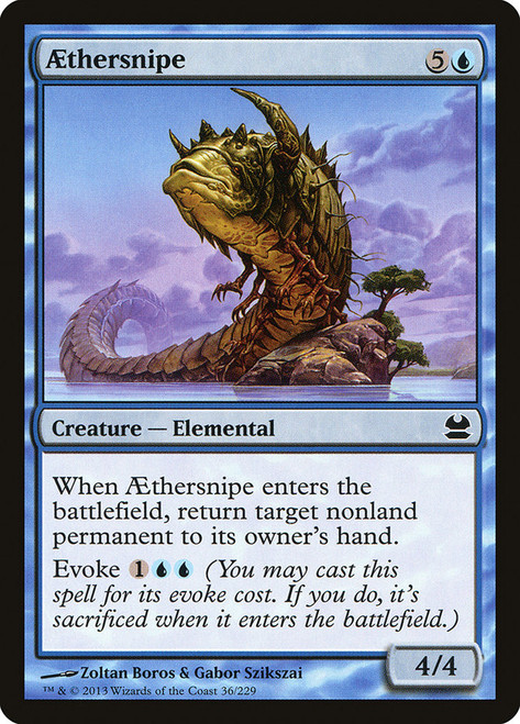 Aethersnipe\nModern Masters: 2013 Edition\nSingle\nMagic The Gathering