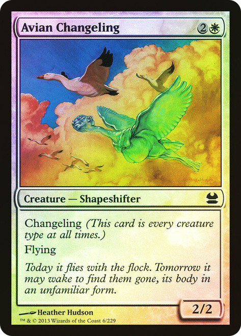 Avian Changeling\nModern Masters: 2013 Edition\nSingle\nMagic The Gathering
