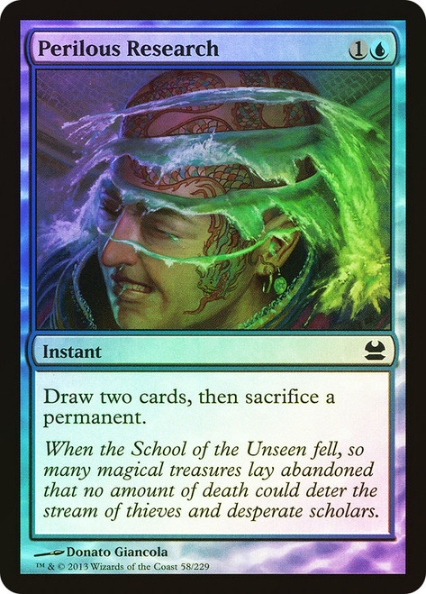 Perilous Research\nModern Masters: 2013 Edition\nSingle\nMagic The Gathering